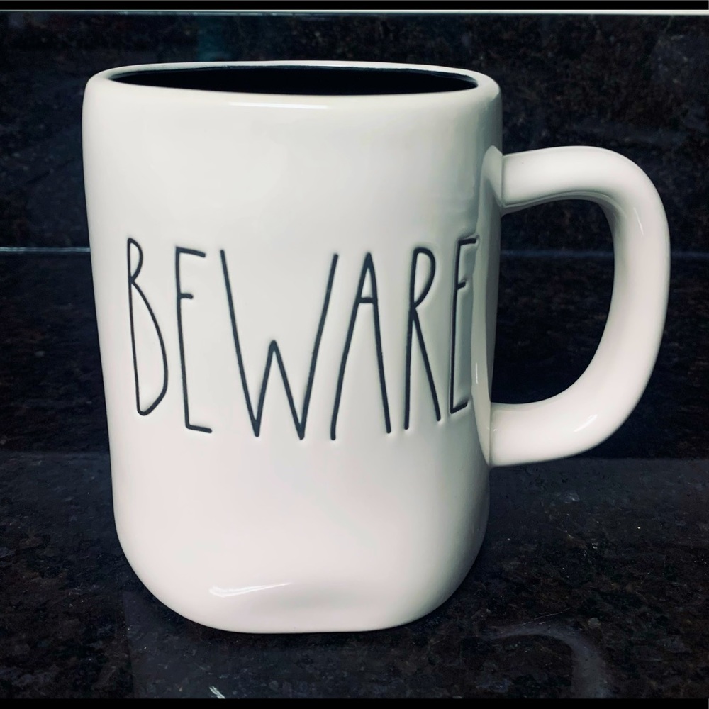 RAE DUNN-Halloween Beware Mug ☠️ - Picture 1 of 2